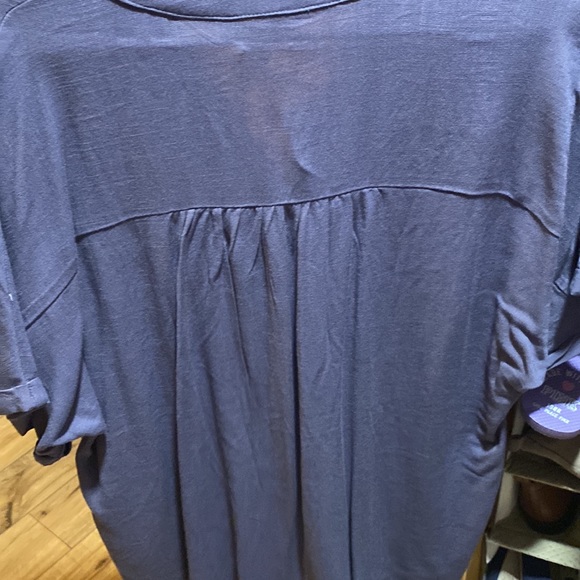 NWT / Market &Spruce button up short sleeve blouse . - Picture 8 of 10